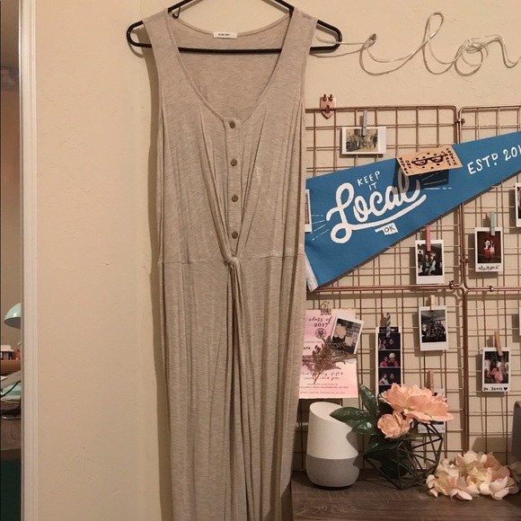 Free People Dresses & Skirts - Knotted oatmeal midi dress