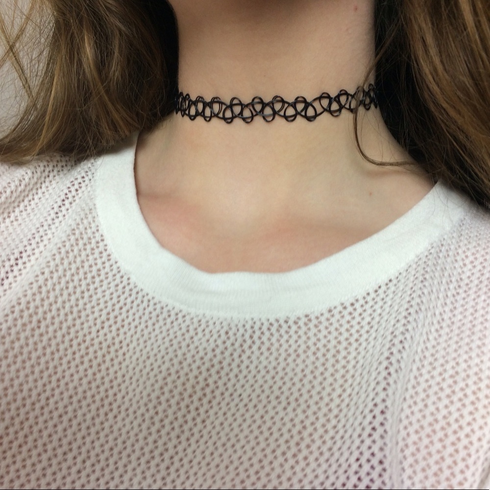 Black tattoo choker
