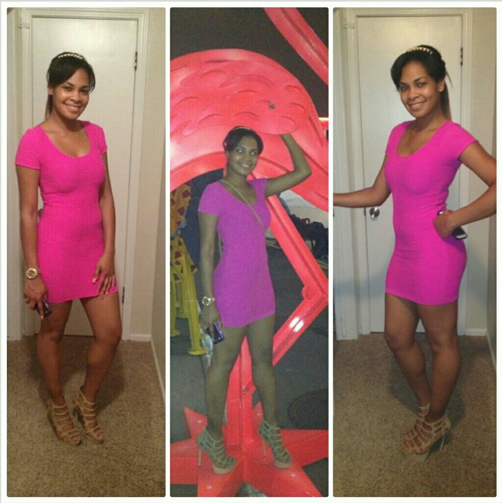 Hot Pink Party Dress
