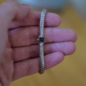 John Hardy Classic Chain Bracelet w/Black Sapphire