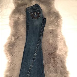 True religion dark denim jeans
