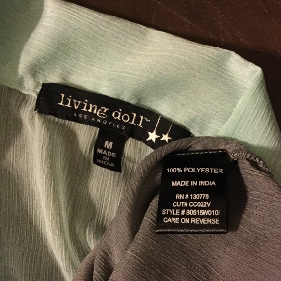 Living Doll Los Angeles Ombré Green & Gray - Picture 8 of 8