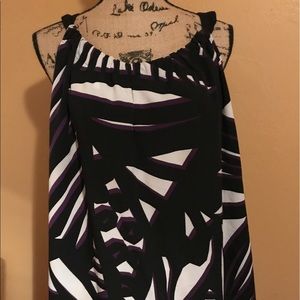 Clarence! White and black Blouse!