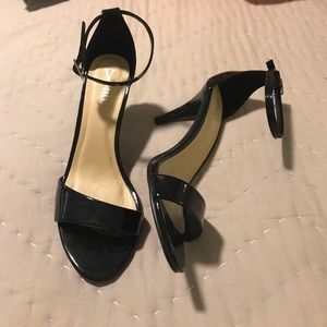 NWOT Strappy Black Heels