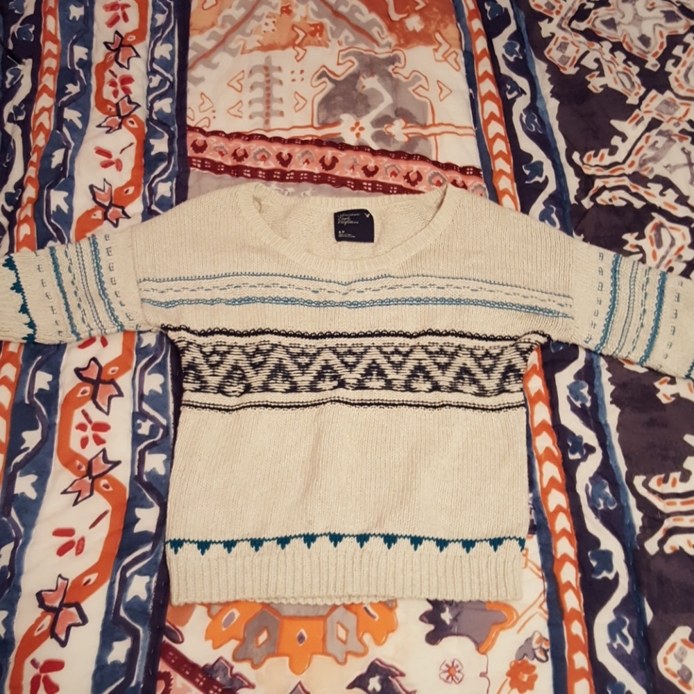 American Eagle sweater size small. Lightly warn.
