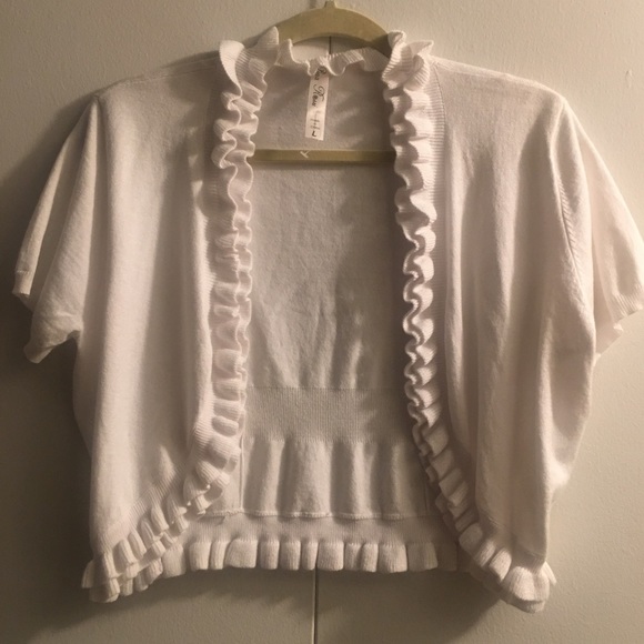 WHITE PINA ROSSI SHORT BLAZER - Picture 1 of 3