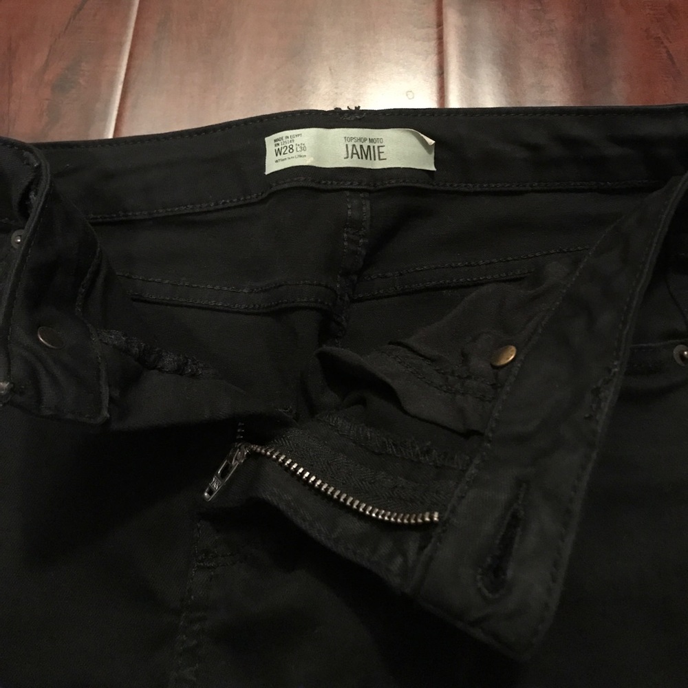 Topshop black Jamie jeans