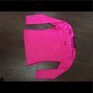 Pink longsleeved under armor shirt