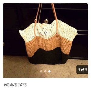 BANANA REPUBLIC WEAVE TOTE BAG