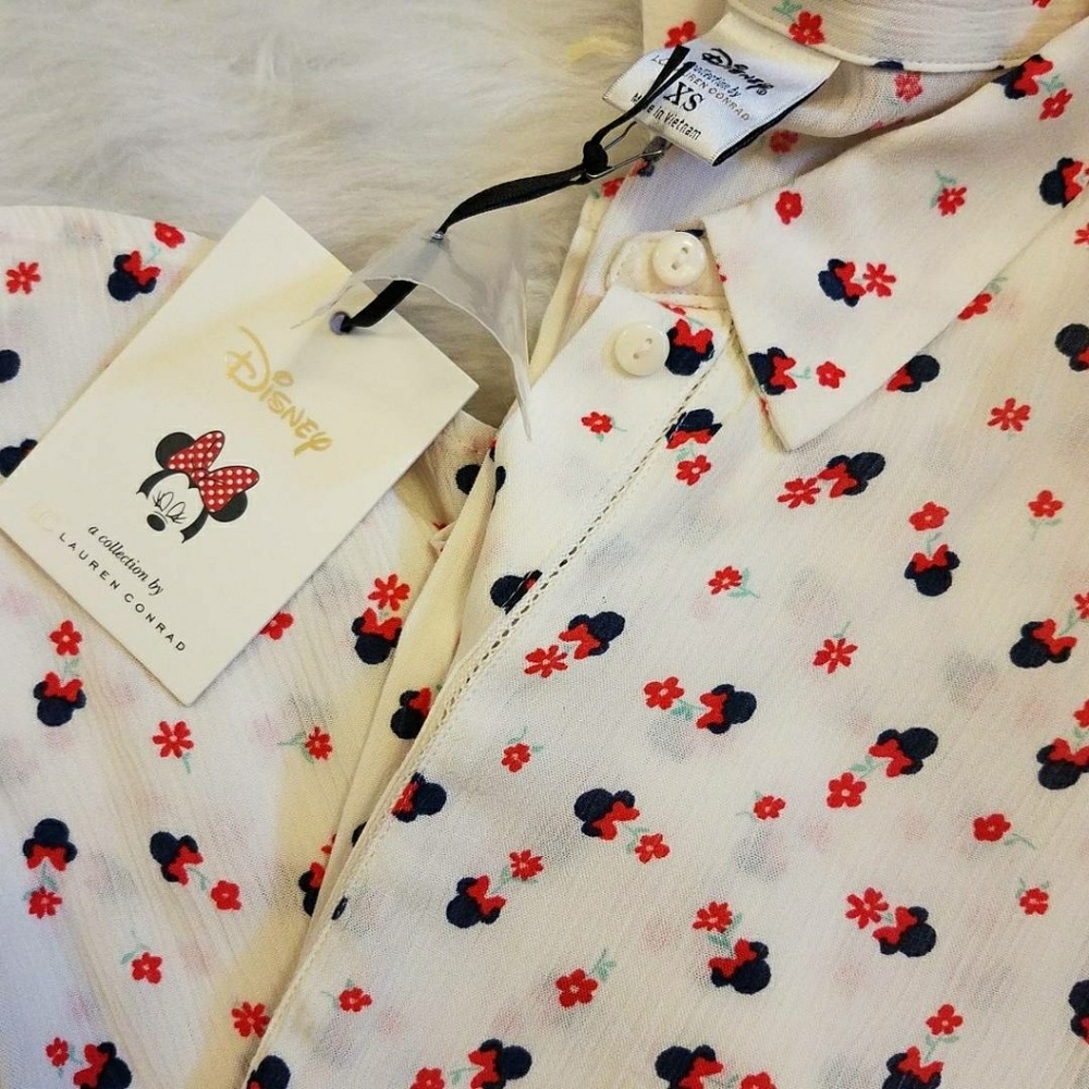 Lauren Conrad x Disney Minnie Mouse Dot Top XS