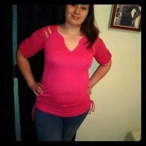 Crop top long sleeve shirt