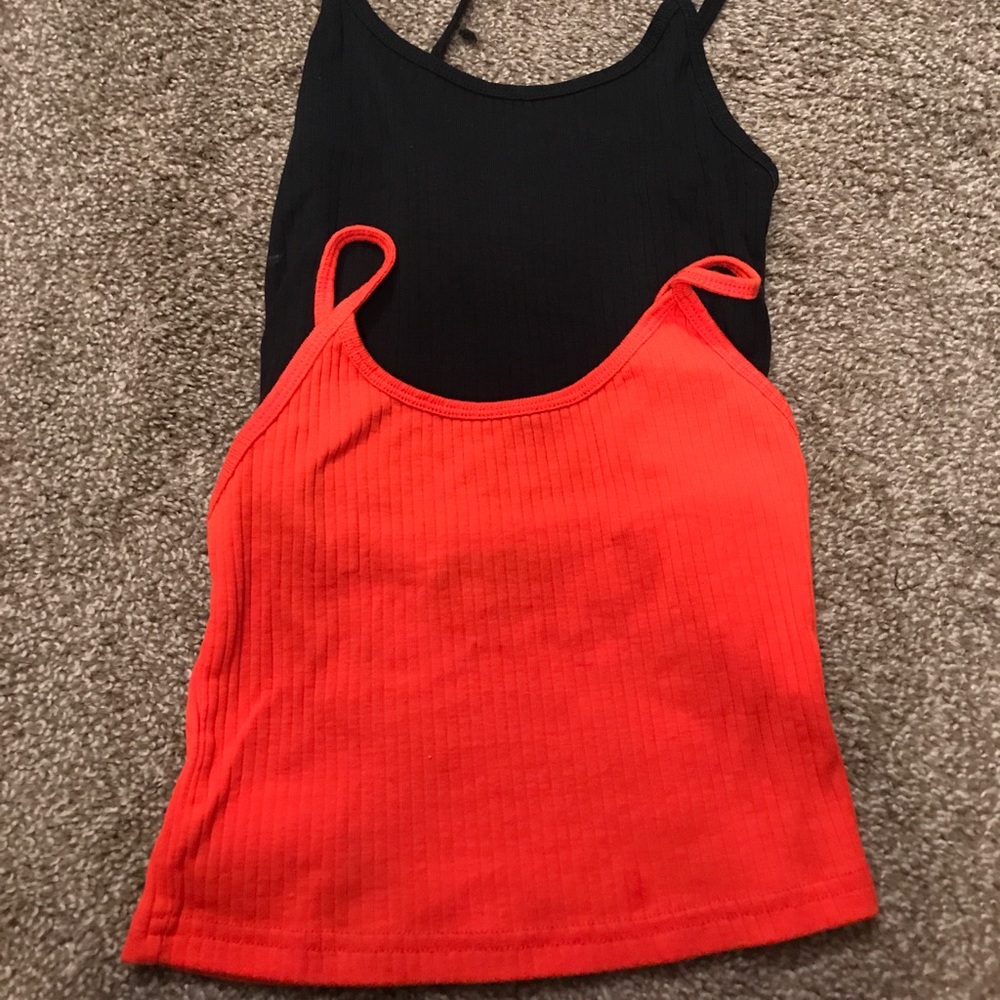 Two Top Shop size 4 crop camisoles!