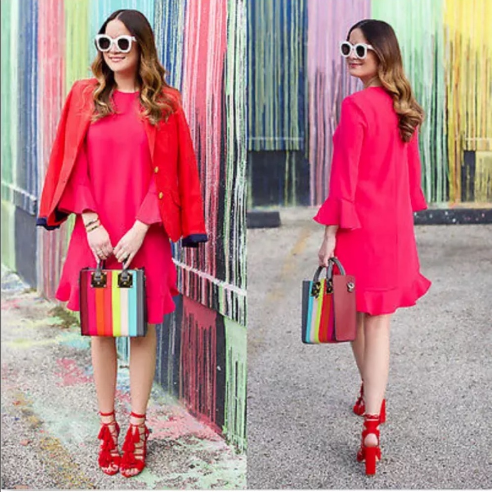 Kate Spade Ruffle dress NWT 🌺 Size 4