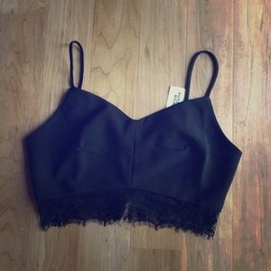 Lace trimmed bralette