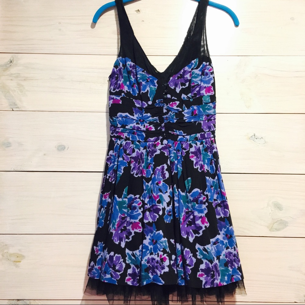 Free people blue floral minidress