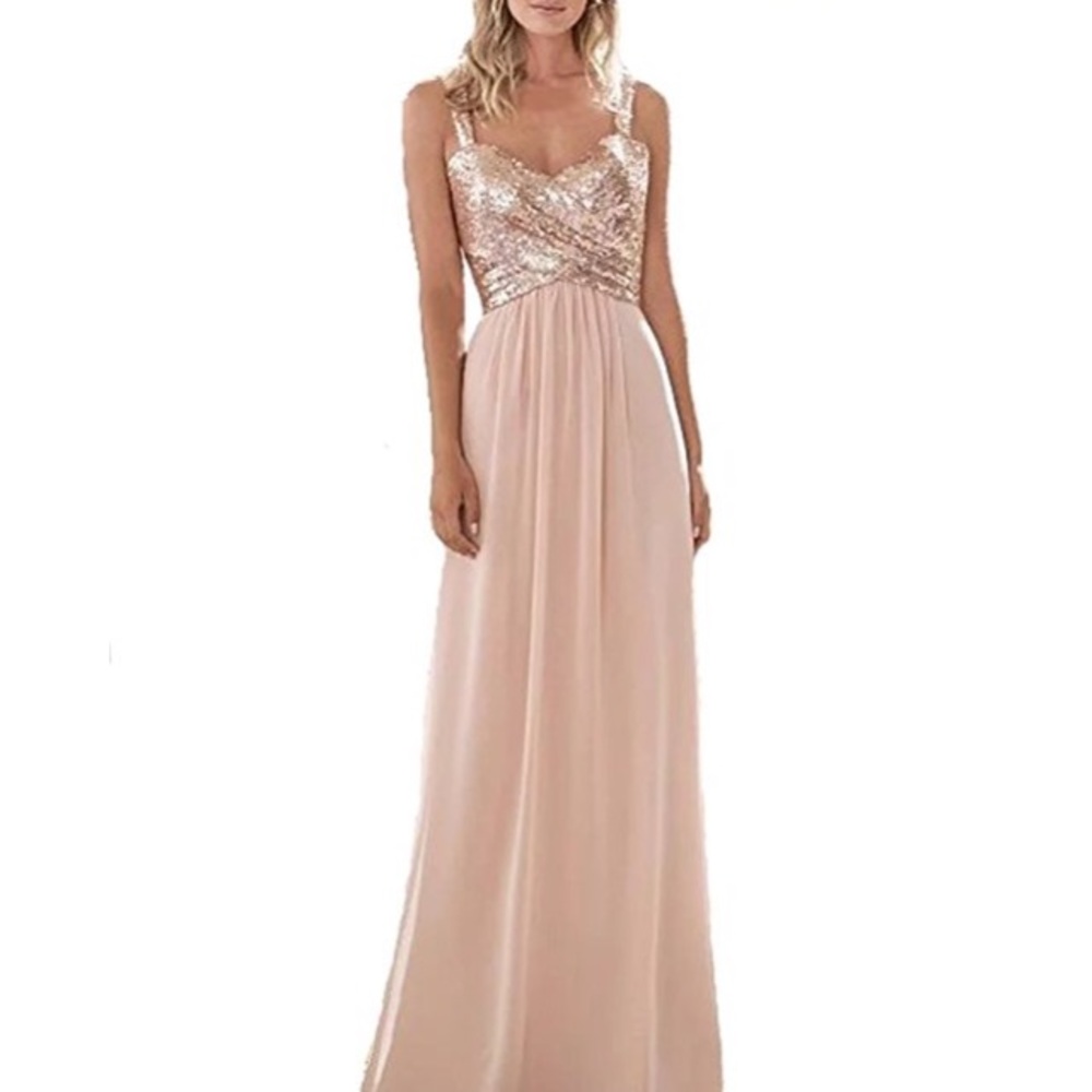 Sweetheart long bridesmaid/prom dress