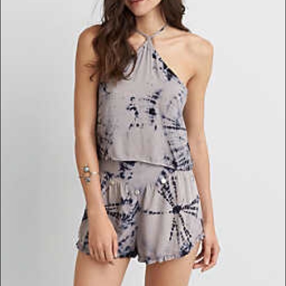 American Eagle Tie Dye Festival Short Set.