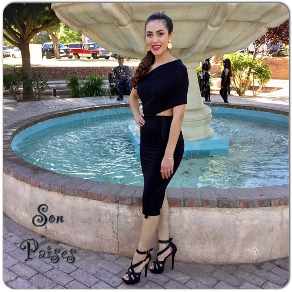 Black Bodycon Dress LAST ONE - Picture 2 of 6