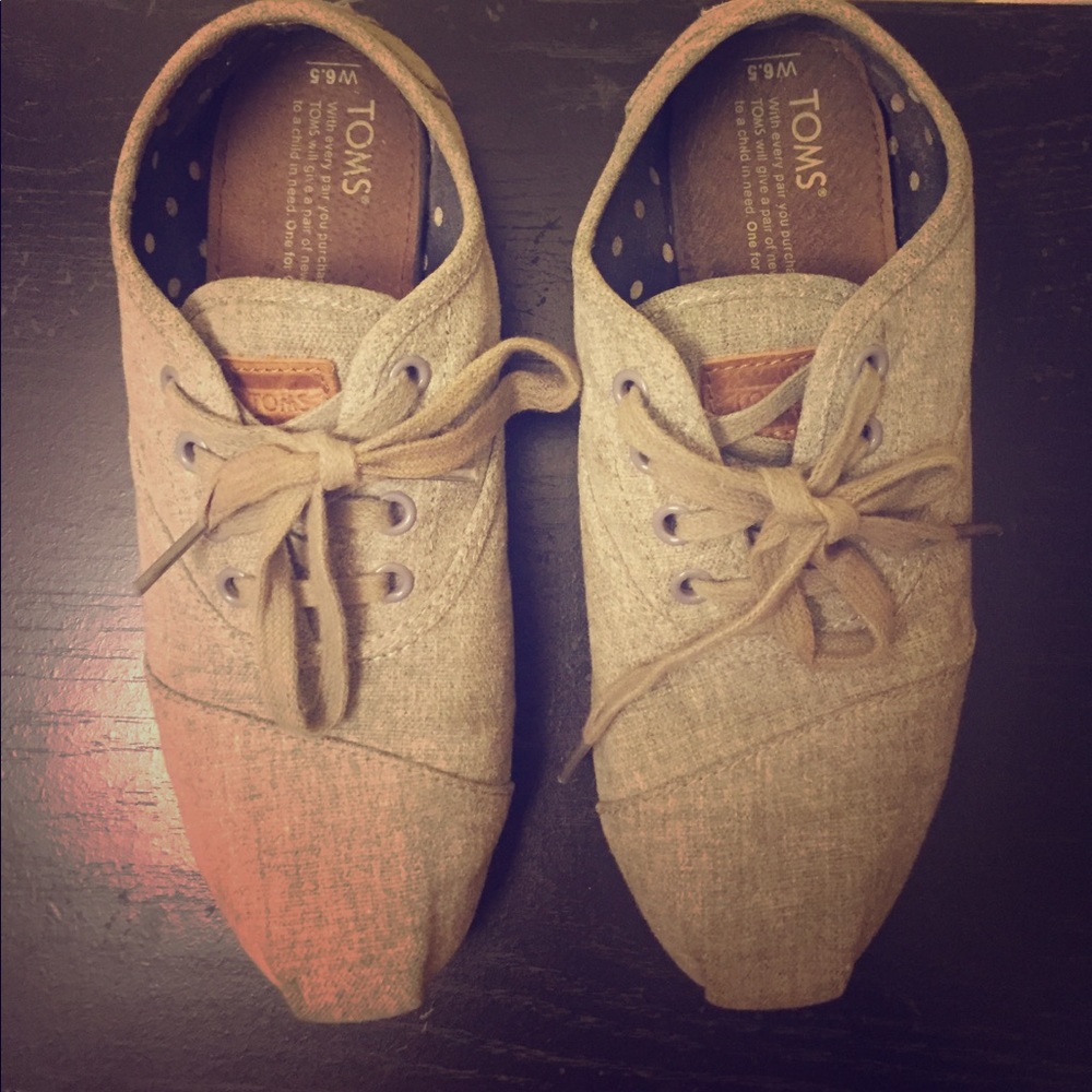TOMS Grey with Laces