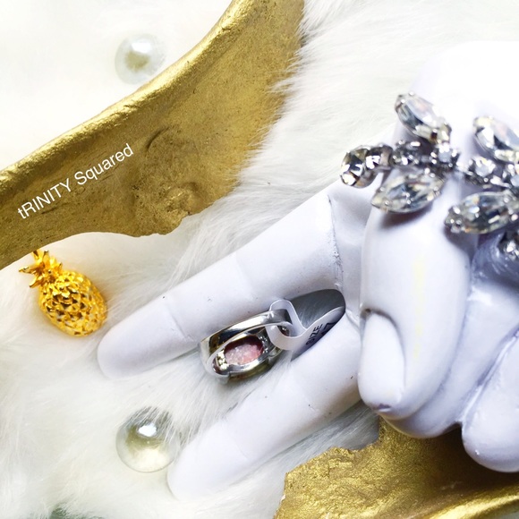 . {POLYCHROME JASPER} Faceted silver cocktail ring - Picture 6 of 8