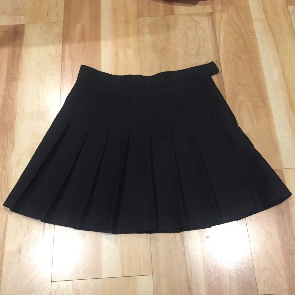 American Apparel Black Tennis Skirt