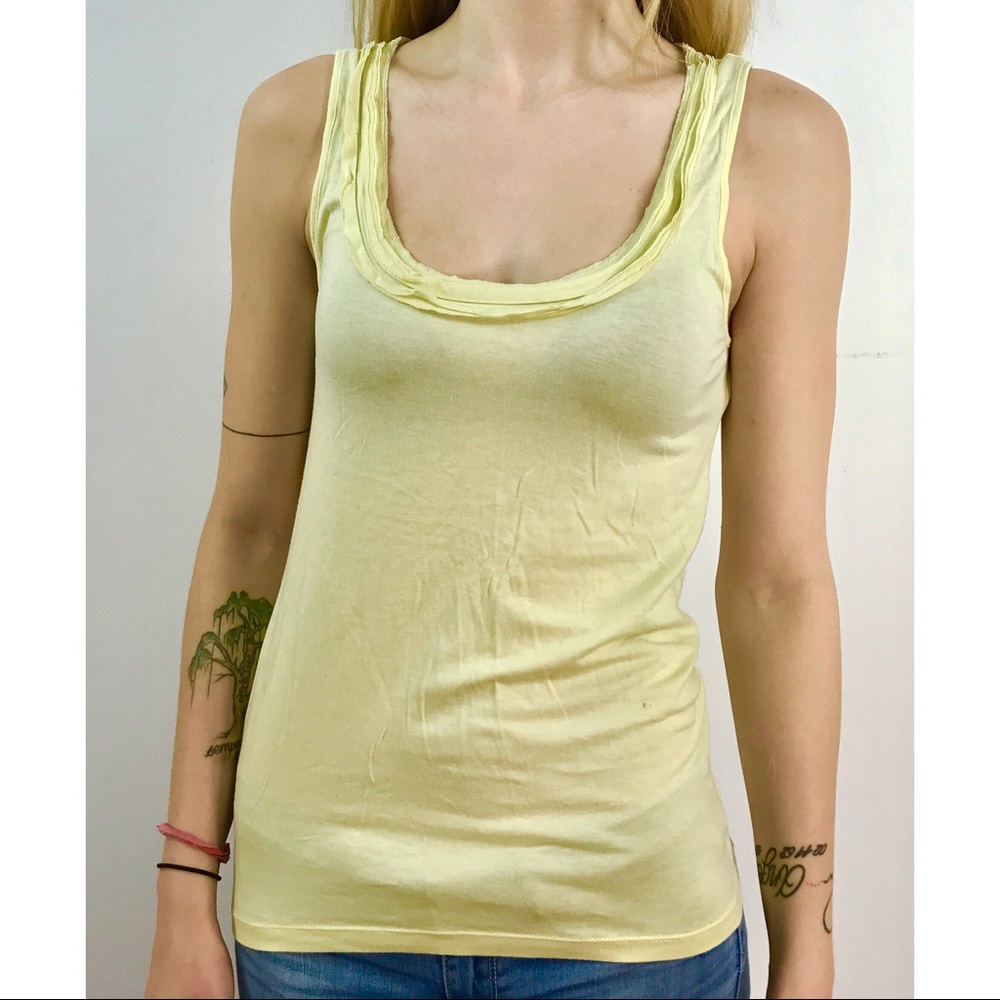 Banana Republic Yellow Luxe Tank
