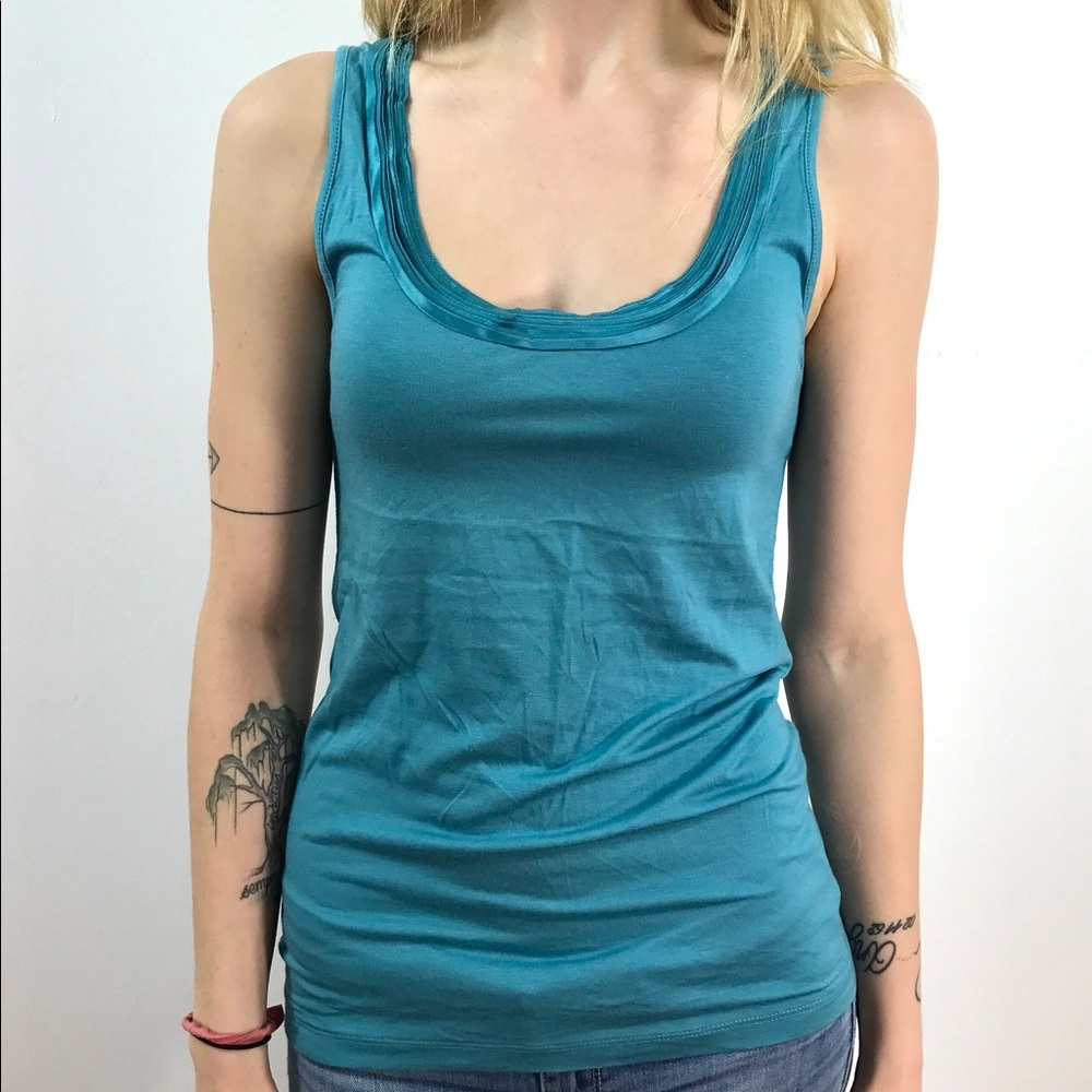 Banana Republic Teal Luxe Tank
