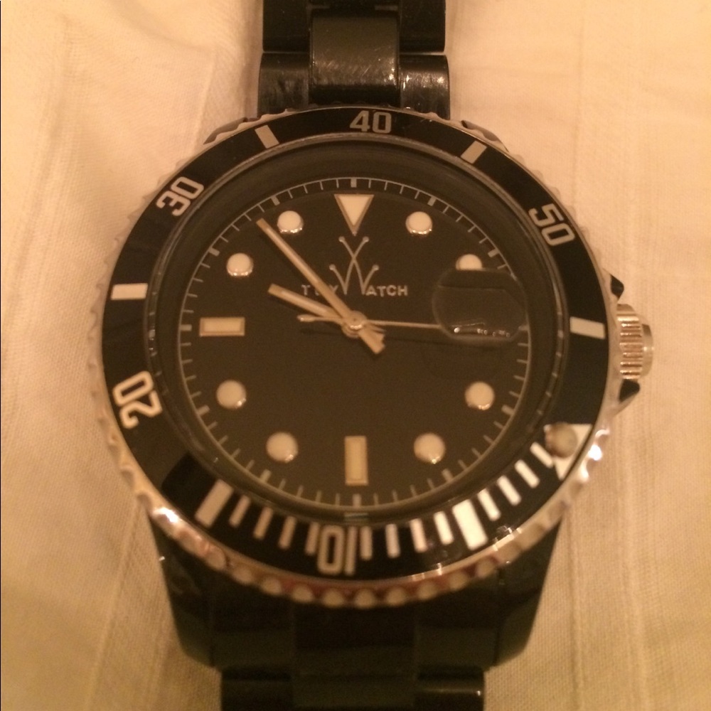 Authentic black acrylic Toy Watch