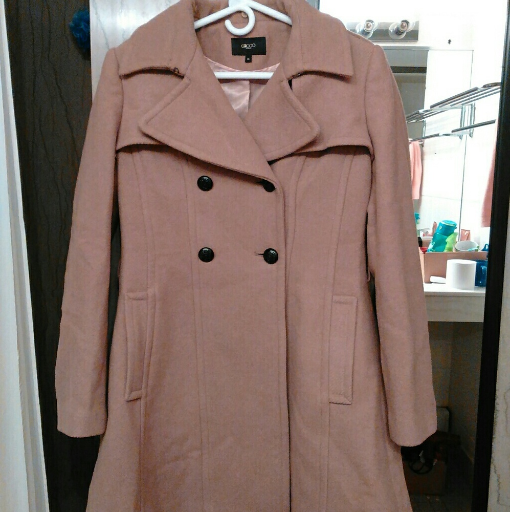 Winter brown long trench coat