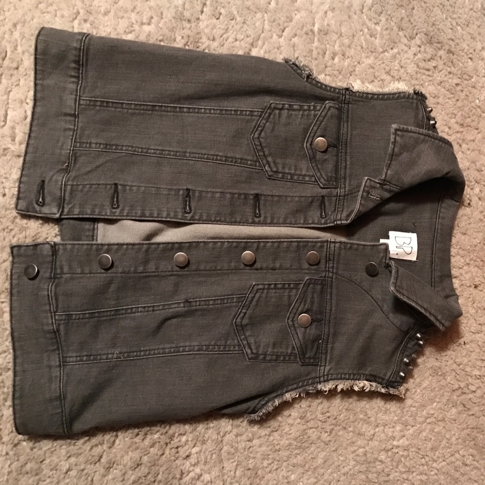 BP Studded jean vest