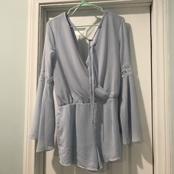 Powder #blue #romper - Picture 2 of 3