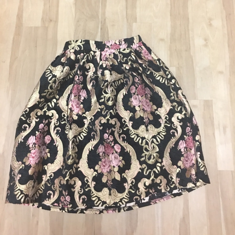 Black and Gold Skirt
