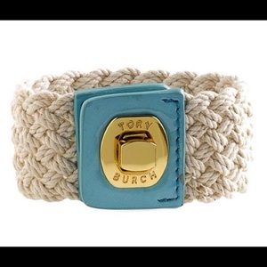 Tory Burch braided turn lock bracelet.