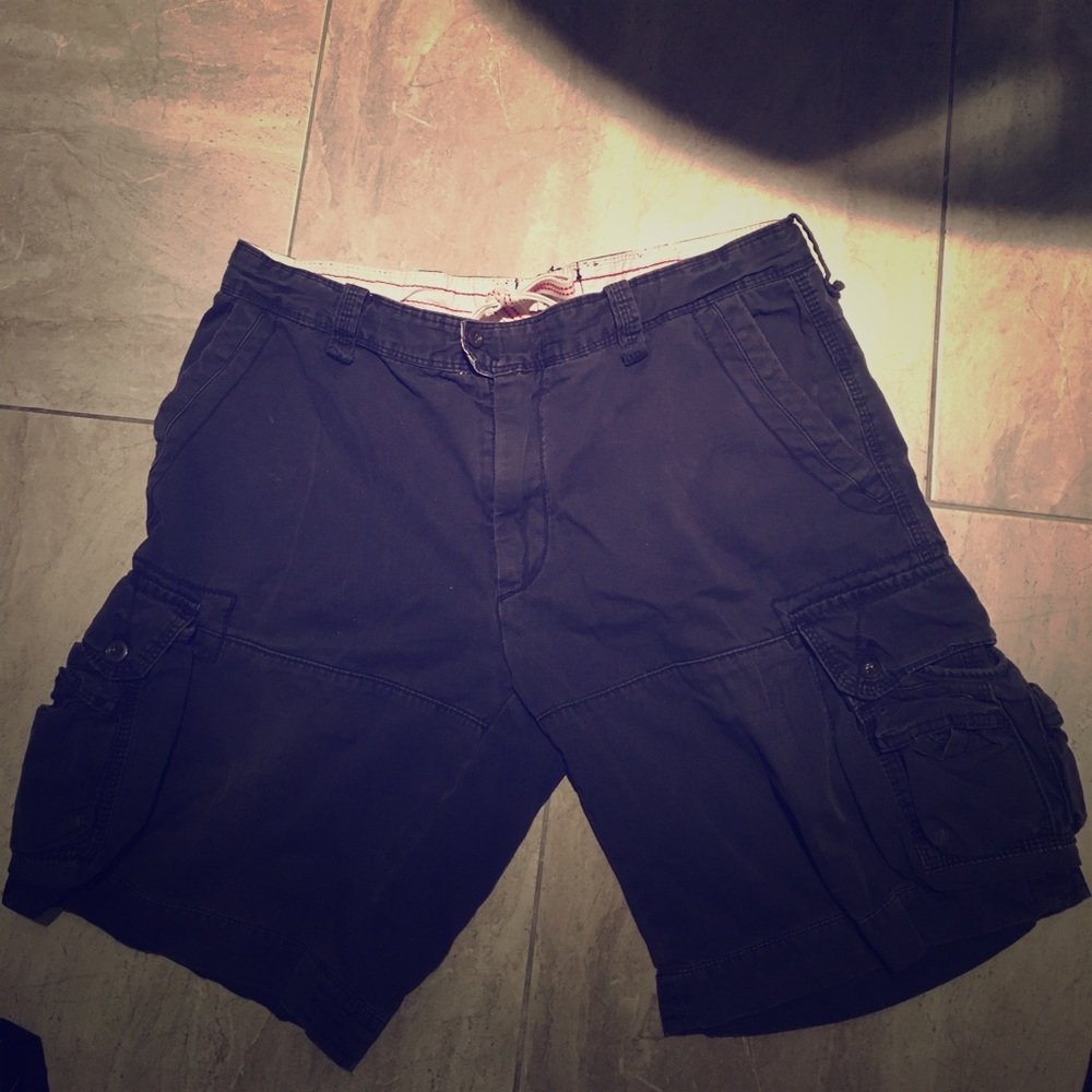 Men's Navy Polo by Ralph Lauren Cargo Shorts