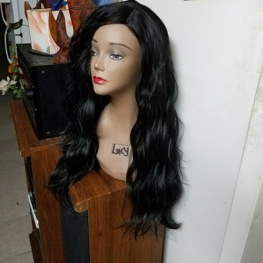 Synthetic  L part wig  loose wave