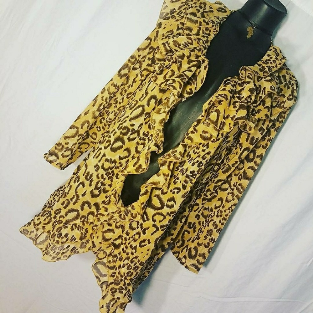 NWT Original Antthony Ruffled Duster Size S-L