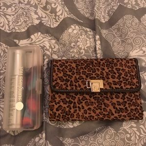 Leopard print wallet