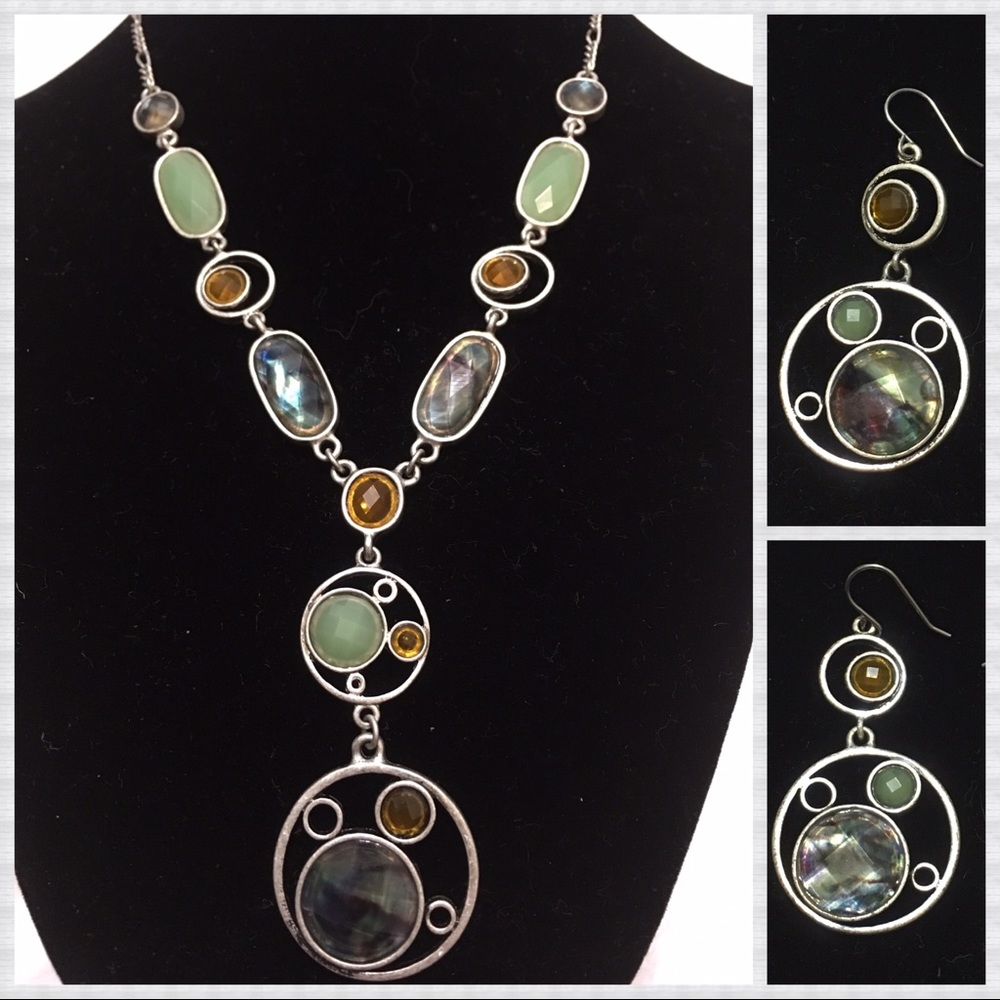 DONATED! Boho Necklace & Earrings Set