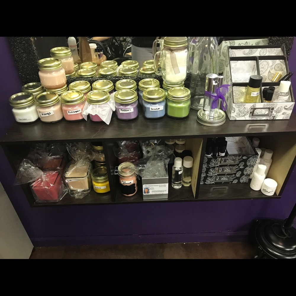 Perfume spray, wax melts, Candles etc.