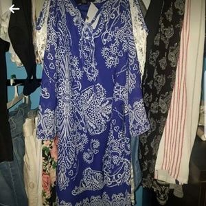 Blue Pattern Dress