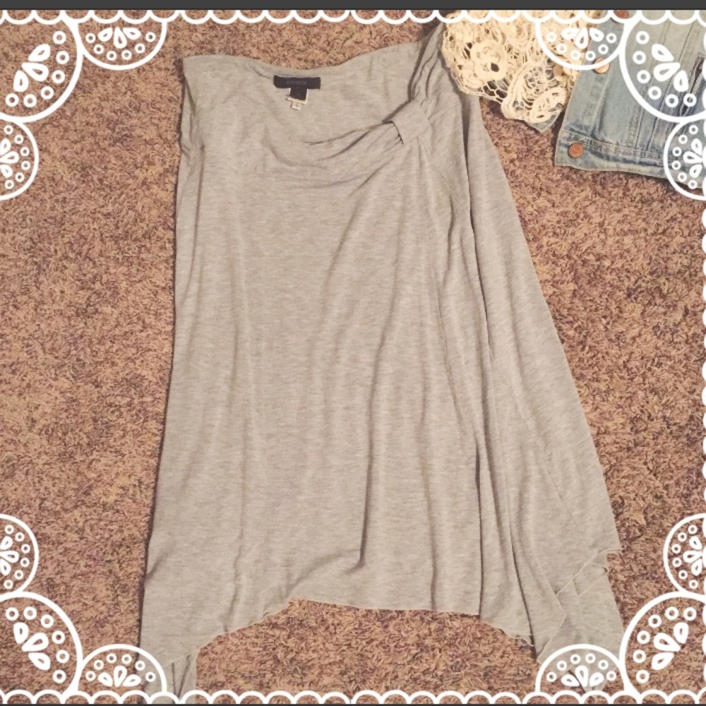 Express medium handkerchief gray skirt