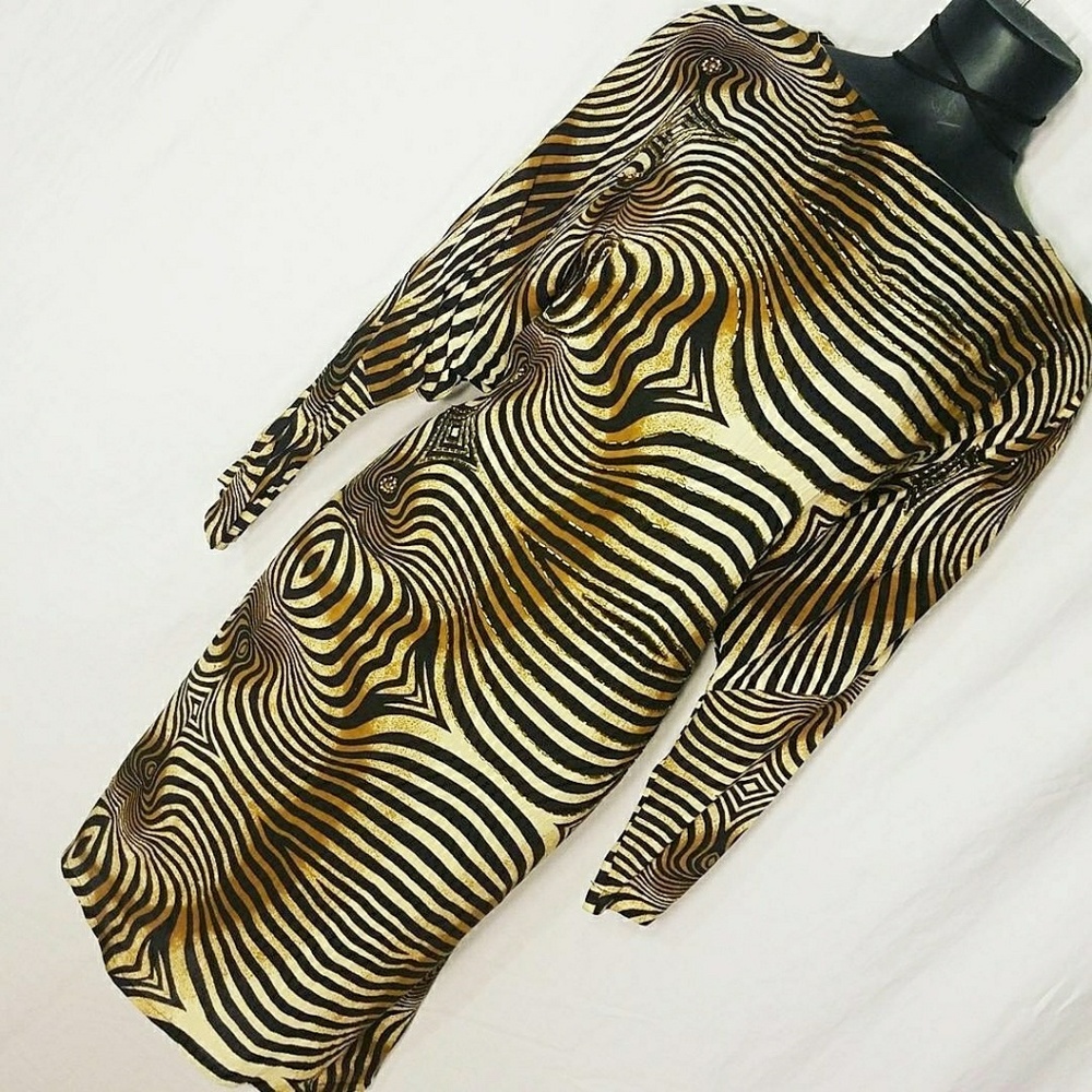 Vintage Zebra Print Tunic Size S-L