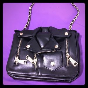 Motorcycle Jacket Style Crossbody bag