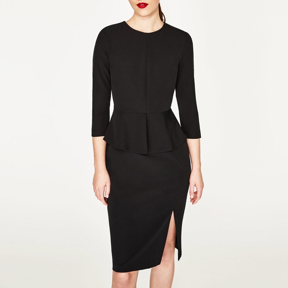 Brand new Zara Peplum Tube Dress