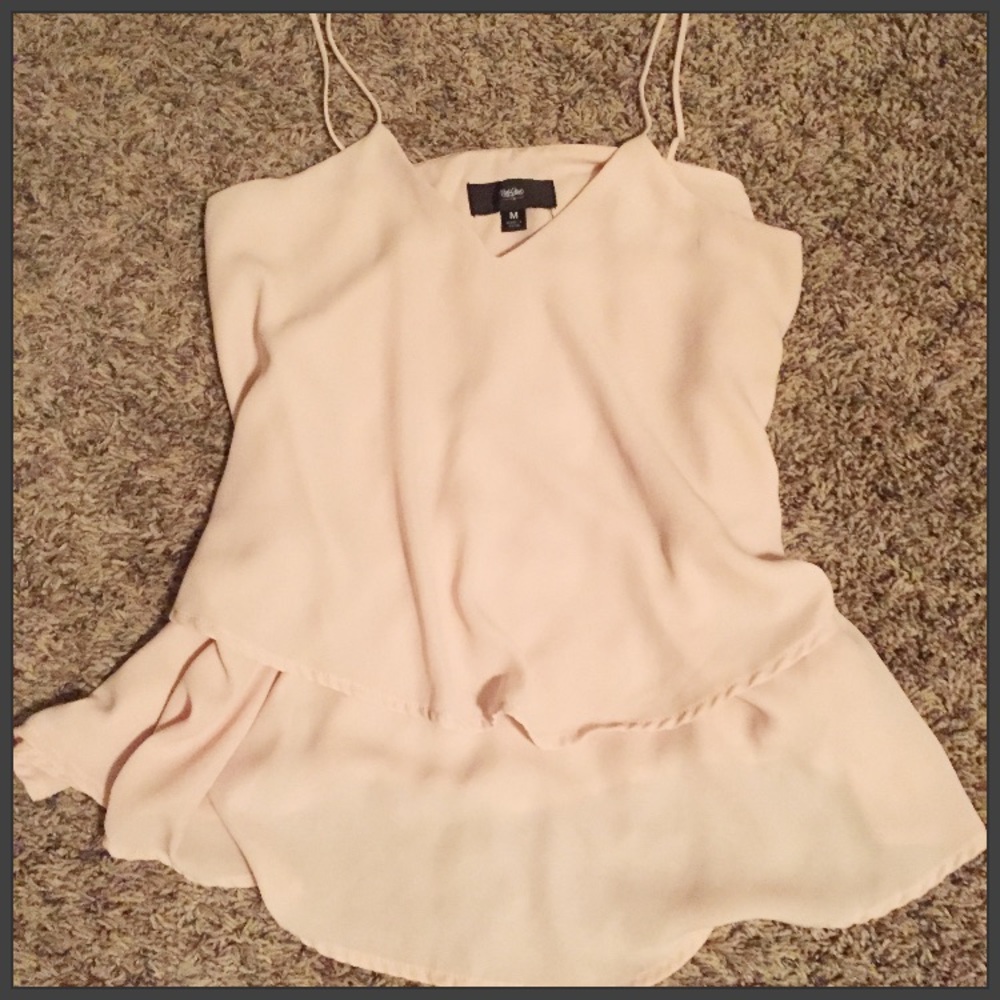 Blush tulip spaghetti strap tank Mossimo