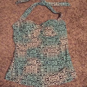 Spanx assets swim top tankini medium
