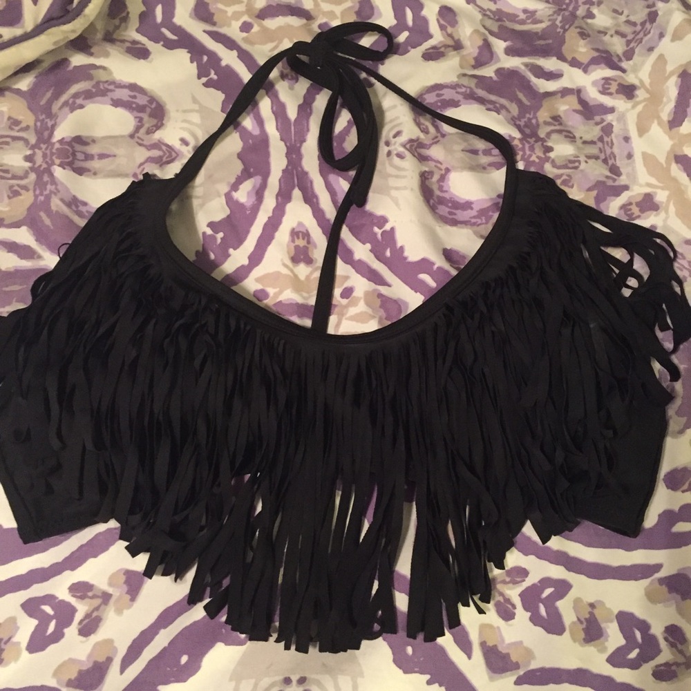 Fringe bikini top size large