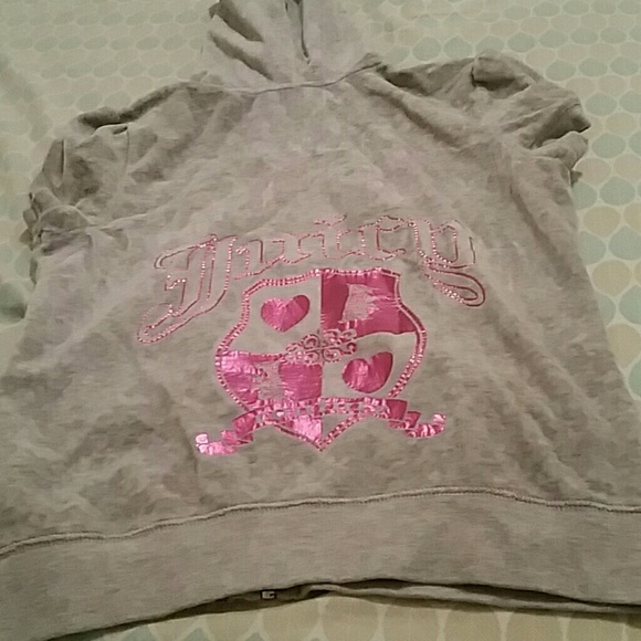 Juicy Couture hoodie workout top size M - Picture 2 of 2