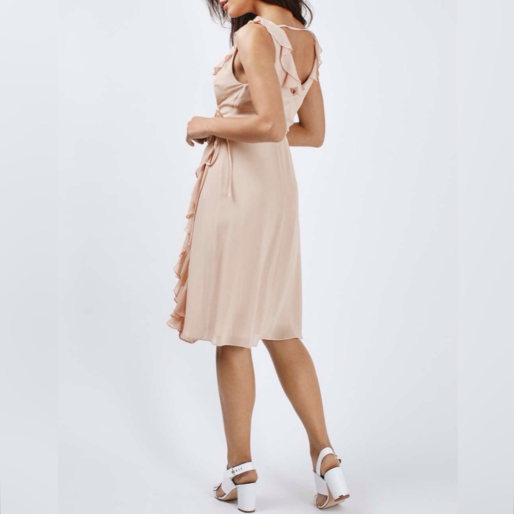 Topshop Ruffle Wrap Dress - Picture 3 of 4