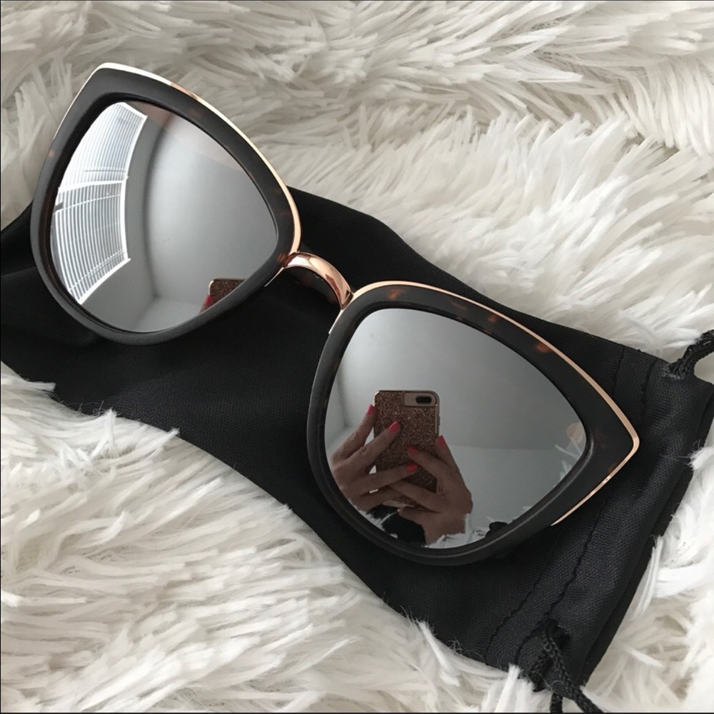 NEW 🌹✨ ROSE GOLD CAT EYE REFLECTIVE TORTOISE - Picture 2 of 7